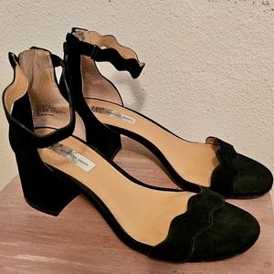 INC Hadwin Scallop Block-Heel Sandals, for Macy's Size 8